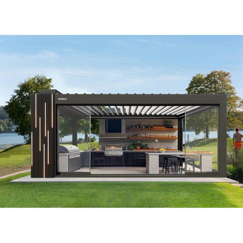 Ombre Smart Pergola A7 Art, 102.4" H x 157.5" W x 236.22" D