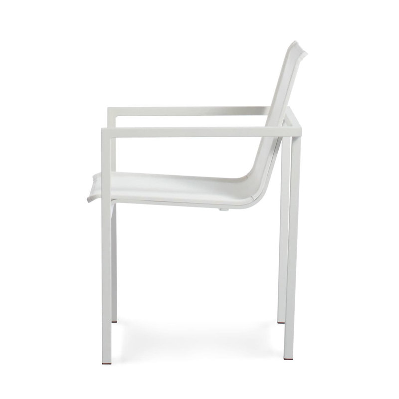 Skiff Outdoor 3 - Piece Bistro Set, 47.2" x 47.2" x 29.1", White