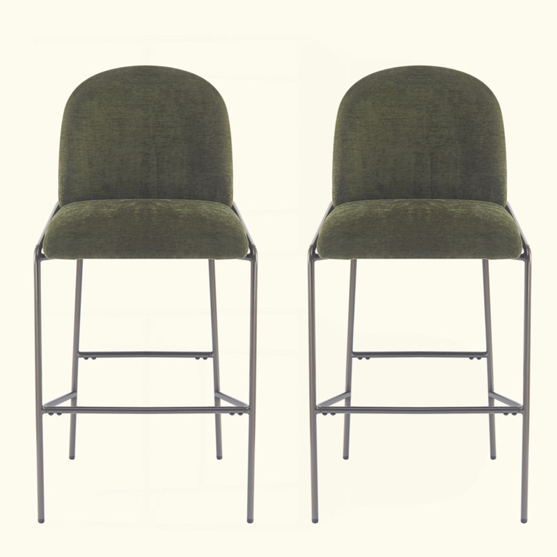 Tabouret de bar Galen, Vert