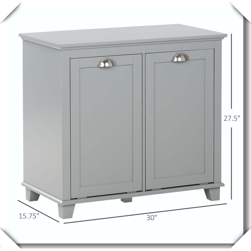 Support mural pour armoire à linge double inclinable, Gris