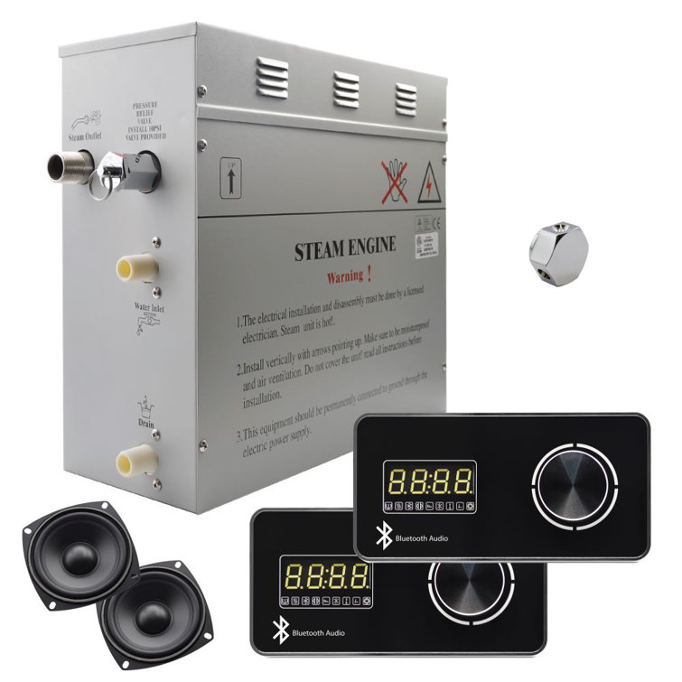 Générateur de vapeur auto-drainant 6 kW Superior Encore Plus avec clavier numérique horizontal Bluetooth