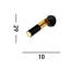 Kalki 1 - Light Dimmable Black Wall Spotlight