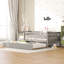 Lit de jour simple avec lit gigogne et garde-corps gris - Améliorez votre chambre à coucher-1105995184-1105995185