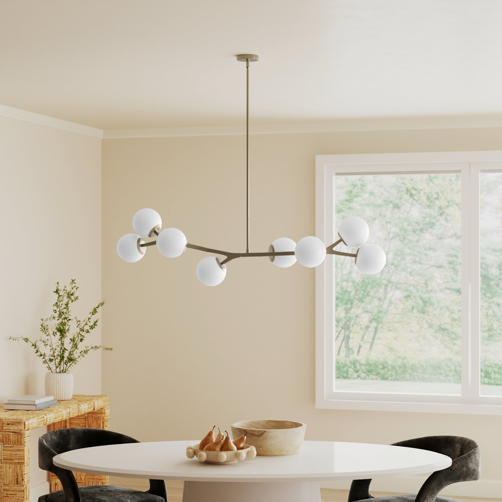 Amarula 8-Light Chandelier, Antique Gold
