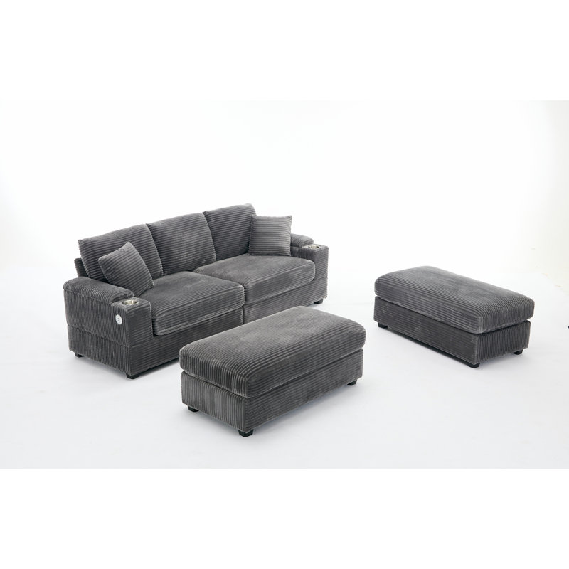 Canapé modulaire convertible modulaire, Gris