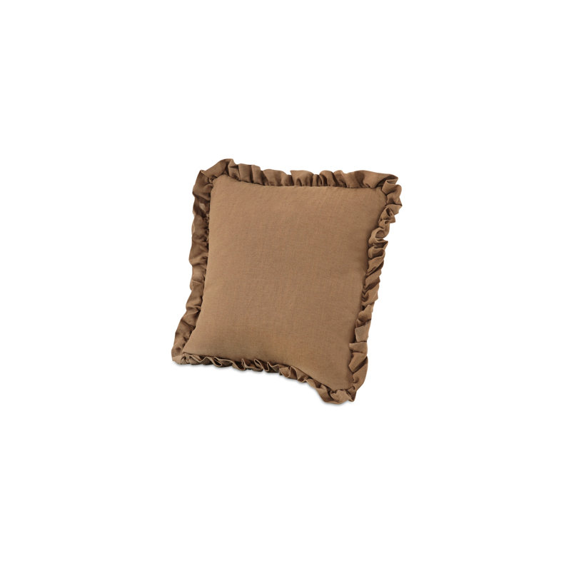 Betty Square Throw Pillow, Brown