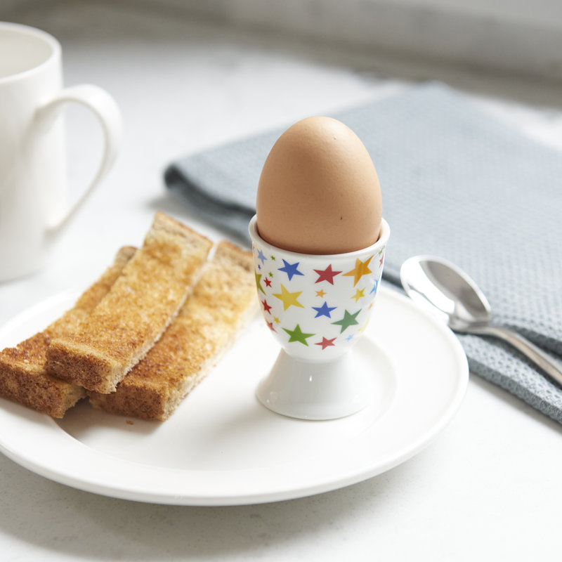 KitchenCraft Brights Stars Porcelain Egg Cups