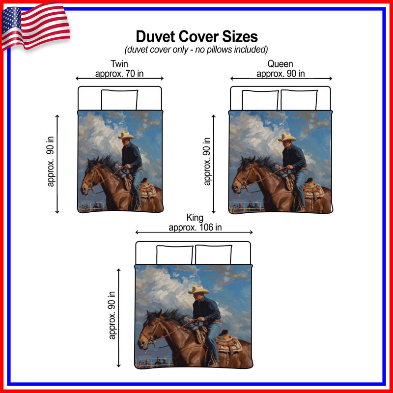 Housses de couette Cowboy, Lit simple