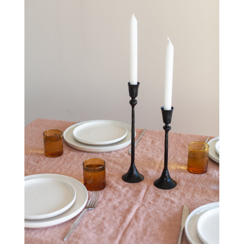Ensemble de 2 chandeliers Phoenix - finition laiton, Noir