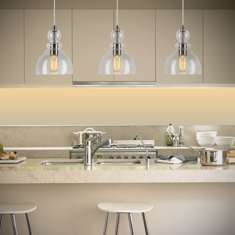 Luminaire suspendu en forme de cloche à 1 lumière Gerome