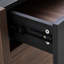 Armoire de rangement rotative à 90 degrés de 2 armoires de rangement multifonctionnelles de 32,5 po à 58,8 po de largeur, pour couloir, salon noir et noyer avec tiroir, buffet rotatif, bureau extensible, salle à manger