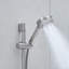 Pomme de douche à effet de pluie 10 pouces avec robinets coulissants - Robinet pour salle de bain mural