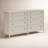 Shannen 70" W Solid and Manufactured Wood Double Dresser with Metal Handles