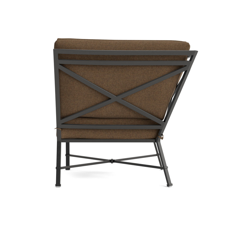 Venetian Outdoor Patio Sectional, Fusion Moccasian, Textured Pewter