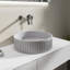 Lavabo vasque rond en béton