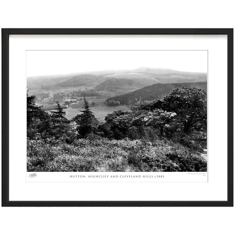 Hutton, Highcliff And Cleveland Hills C1885 - Single Picture Frame Print, 28cm H x 36cm W x 2.3cm D