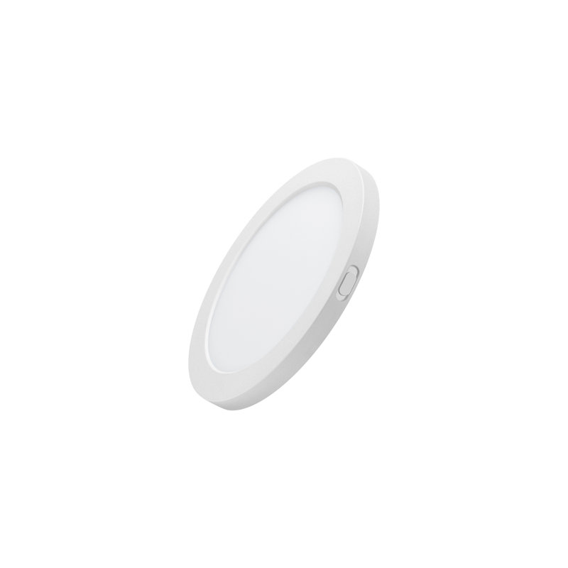 Plafonnier encastré 1 lumière à del à cercle simple 7 po Lavella, 4 000 K