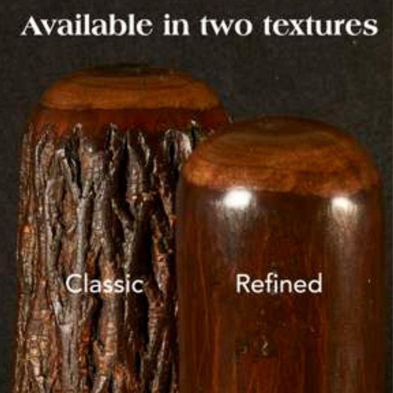 Fireside Lodge Hickory Log Swivel Counter Stool - Wood Seat - Espresso, Espresso
