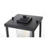 Lampadaire d'extérieur noir Ohler 7 pouces