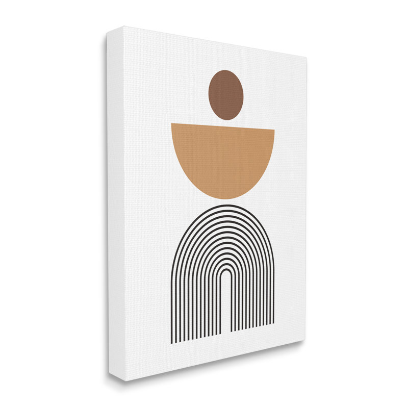  Boho, formes modernes sur bois, impression, H 30 po x l 24 po x P 1,5 po, Estampe numérique Farmhouse