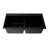 33.86'' L Double Bowl Granite Kitchen Sink-95312609