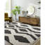 Dingle Moroccan Black/Ivory Area Rug-1007665814