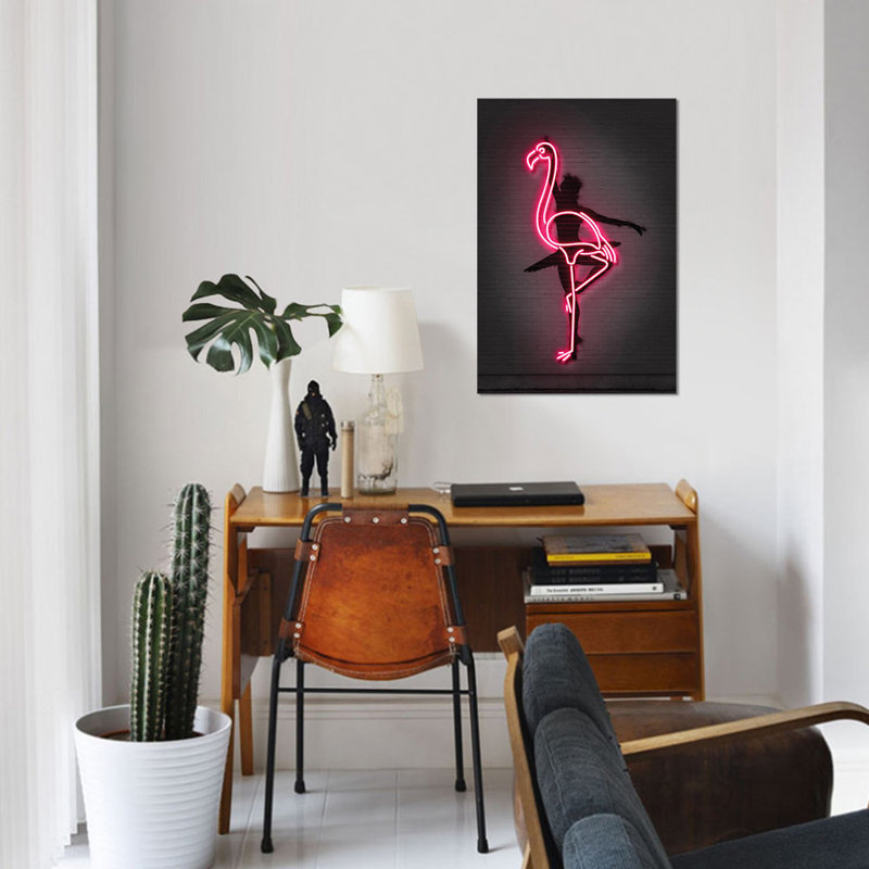 « ballerine », impression sur toile, H 18 po x l 12 po x P 1,5 po, Toile tendue, Pas de tapis