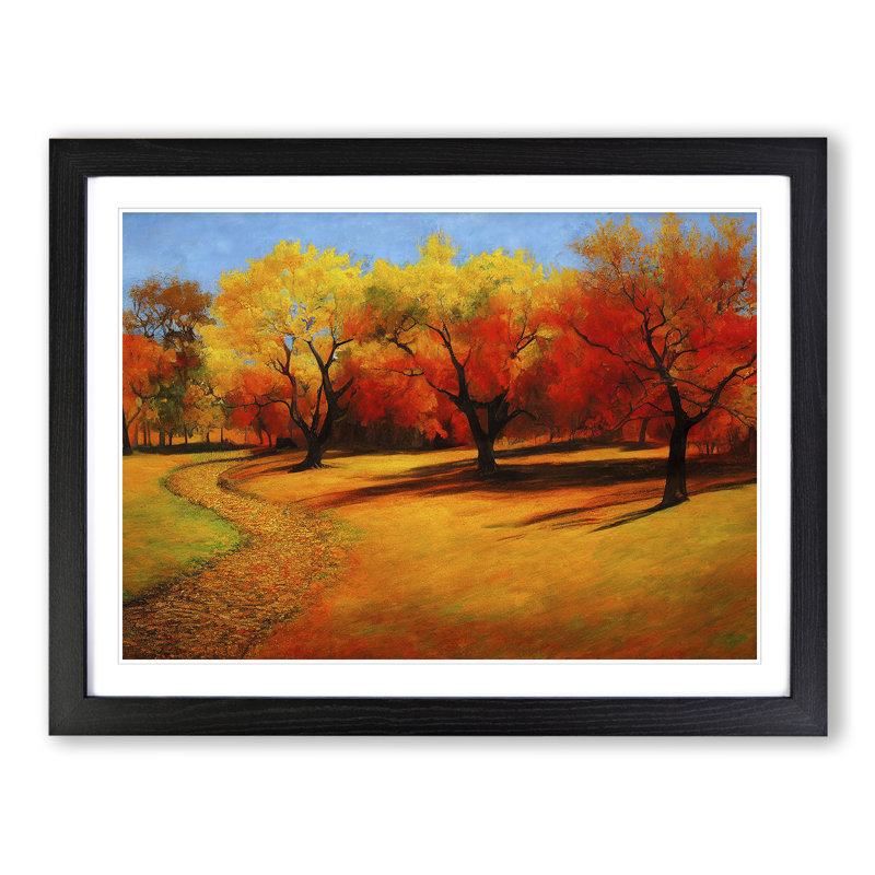 Intoxicating Autumn Forest - Framed Print, Black, 46cm H x 64cm W x 2cm D