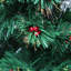 Arbre de Noël en fibre optique 3 pi avec baies rouges