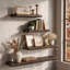 2 tablettes murales flottantes récupérées à rebord vivant, étagère de rangement murale en bois rustique-1904918919-1904918922