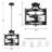 Amadi 13.5" 2-Light Lantern Semi Flush Mount-454554864