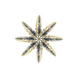 Feather Flakes III Print by Elena Carlie