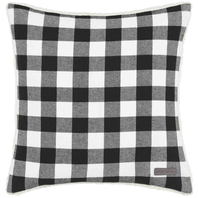 Set of 2 Gray Buffalo Plaid Plush Decor Throw Pillows - 16” - The