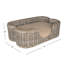 Lit pour chien en rotin tissé à la main avec coussin lavable à la machine Scallop-124076005-97812841