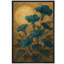 «Blue Morning Glories with Moon Vintage Brown Tone», reproduction d'art sur toile encadrée-1960294755-1960294764