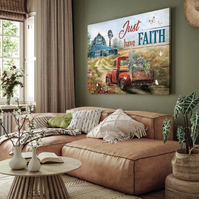 Impression de grange camion Christian Red