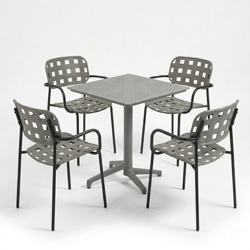 Plastic Patio Dining Set Table,