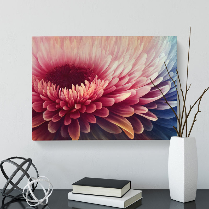 Chrysanthemum Flower - Wrapped Canvas