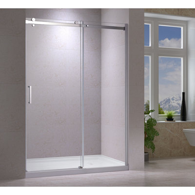 Porte de douche coulissante simple sans cadre 48 po x 78 po Quartz
