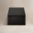 Claverton Modern Black Coffee Table with Ribbed Curved Base-582016427