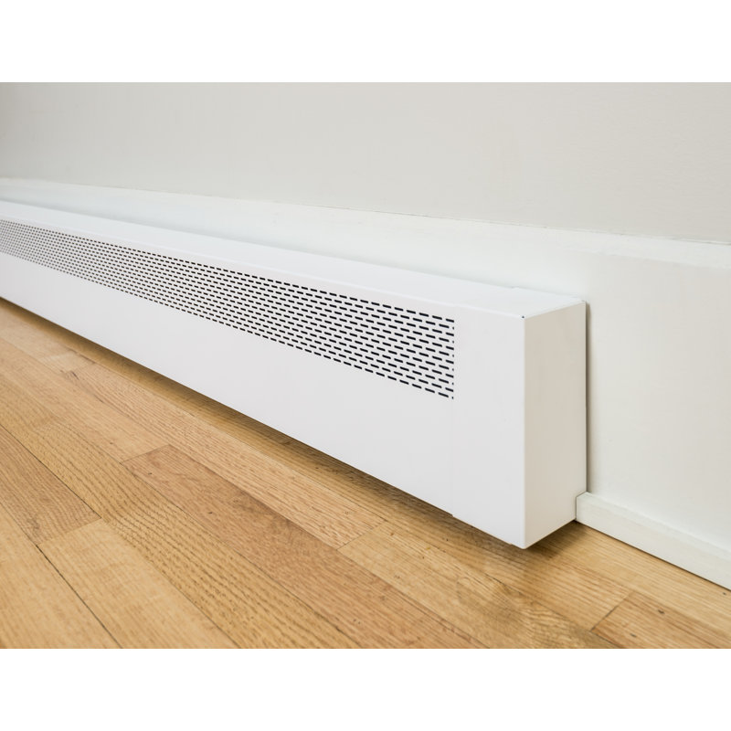 Plinthe chauffante en aluminium blanc Demi, H 8 po x l 37 po x P 3 po