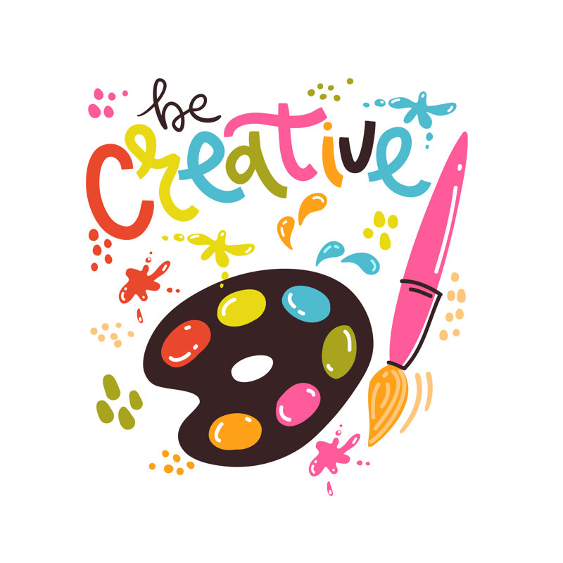 Creative Lettering Composition - Wrapped Canvas Print, 91cm H x 91cm W x 3.8 cm D
