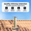 Chimney Head Extension Silver Stainless Steel-1065457338