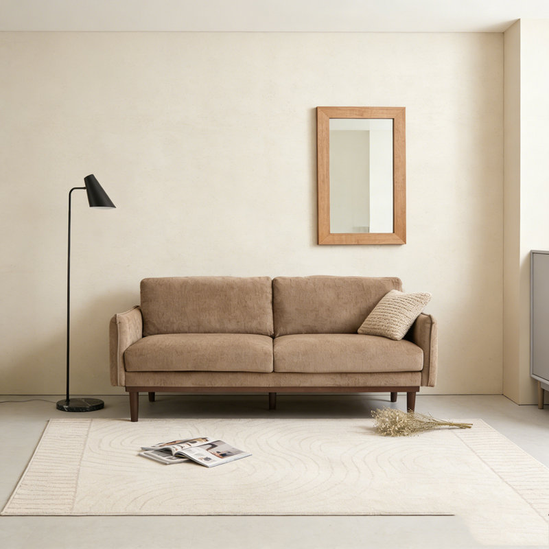 Canapé 75,75 "2 places avec canapé spacieux, Brown