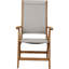 Chaise de patio pliante en teck Shirk