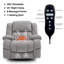 Fauteuil inclinable électrique surdimensionné de 41,3 po avec massage et chauffage-253135015
