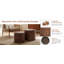 Ensemble de 2 tables basses gigognes rondes, table d'appoint en forme de souche d'arbre, sans assemblage, table d'appoint rustique à grain de tourbillon pour le salon, décor de maison de campagne moderne Wabi-Sabi