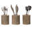 Wood Round Flatware Caddy