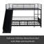 Twin Over Twin Size Metal Bunk Bed With Slide And Guardrails-333572425-333572431