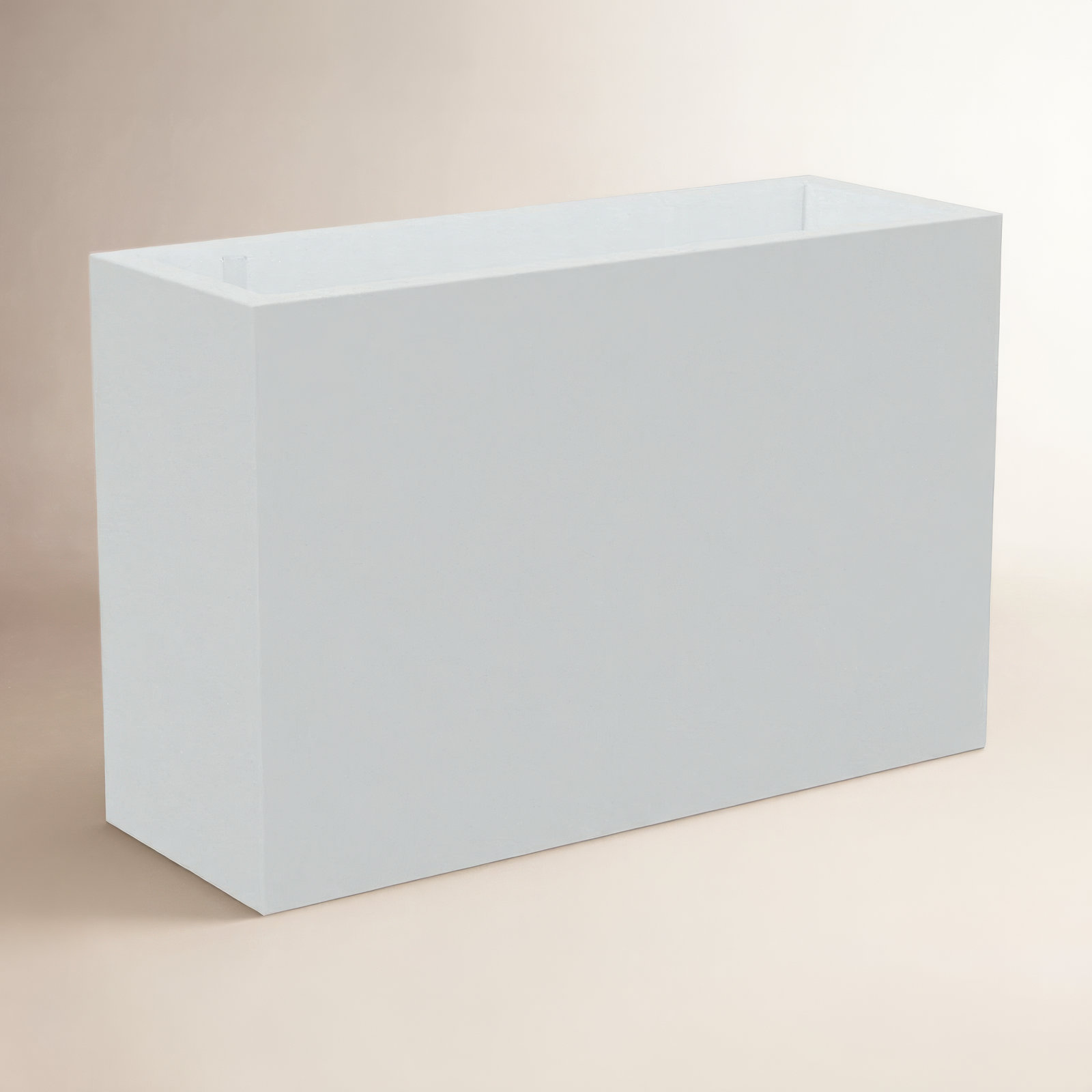 Kenroy Planter Box, White, 26" H x 39.5" W x 14" D